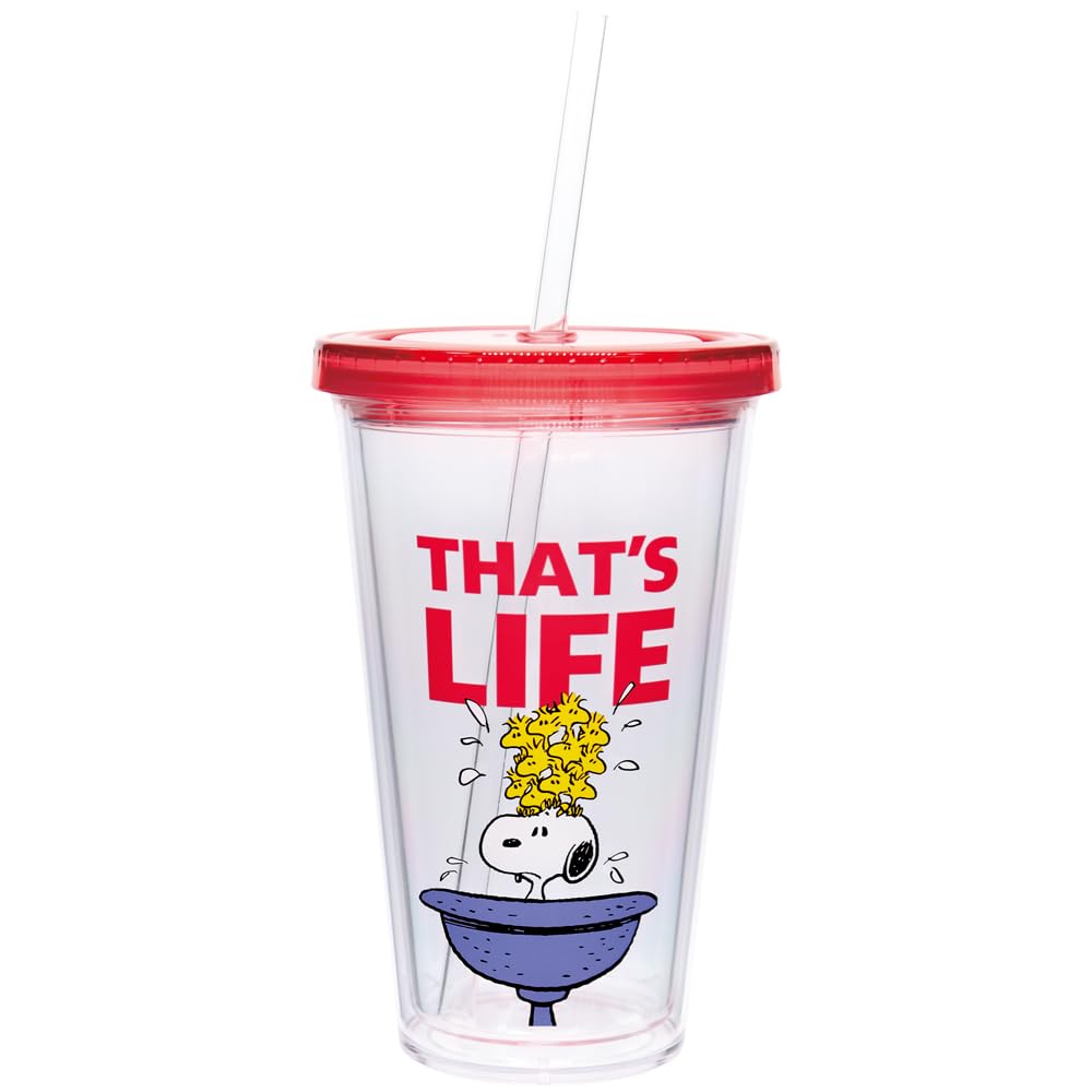 Amazon｜大西賢製販 PEANUTS ストロータンブラー CLEAR サイズ